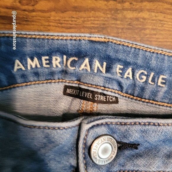 American Eagle Jeans Size 18 R Jegging Next Level Stretch Hi Rise Medium Wash - Picture 4 of 14